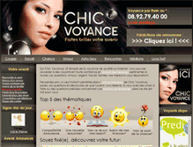 Tablet Screenshot of chic-voyance.com